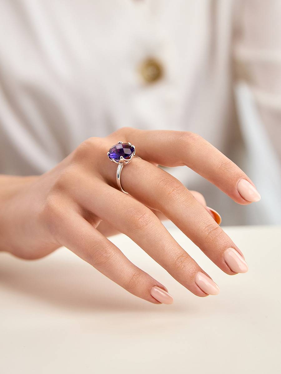 Skpblutn Rings for Women Girls Amethyst Zircon Creative Jewelry Birthday  Proposal Bridal Engagement Party Ring Ring Gifts Valentine's Day Gift for  Girlfriend Boyfriend Wife Husband - Walmart.com